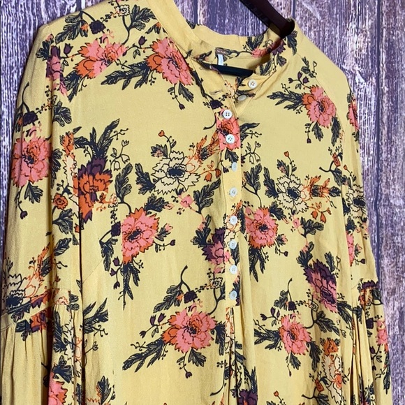 FREE PEOPLE easy girl bell sleeve tunic medium - Picture 5 of 9